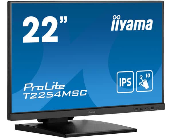 iiyama iiyama ProLite T2254MSC-B1AG computerskærm 54,6 cm (21.5") 1920 x 1080 pixel Fuld HD LED Berøringsskærm Sort