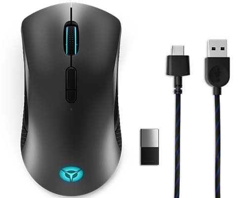 Lenovo Lenovo Legion M600 Wireless Gaming mus Spil Ambidextrous RF Wireless + Bluetooth + USB Type-A Optisk 16000 dpi